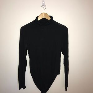 Black Aerie Mock-Neck Bodysuit